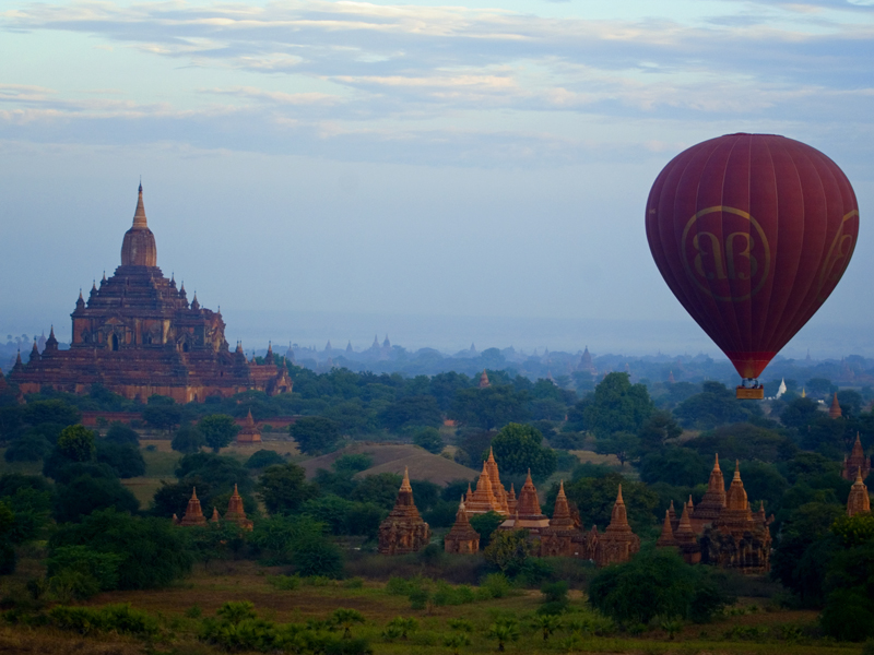 Balloon Over Bagan